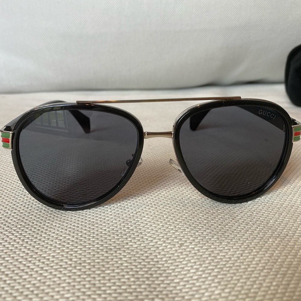 REAL GUCCI Men’s Aviator Sunglasses
